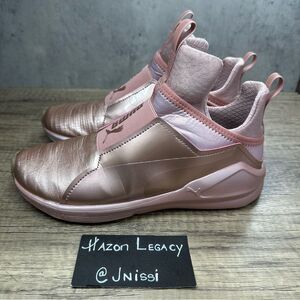 Puma Fierce Metallic Rose High-Top Sneakers Size 7.5
